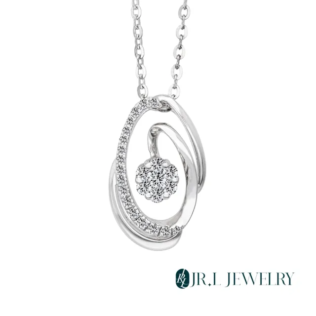 【JR.L JEWELRY】18K金 韶華鑽石墜飾(天然鑽石 18K金墜飾)附純銀項鍊