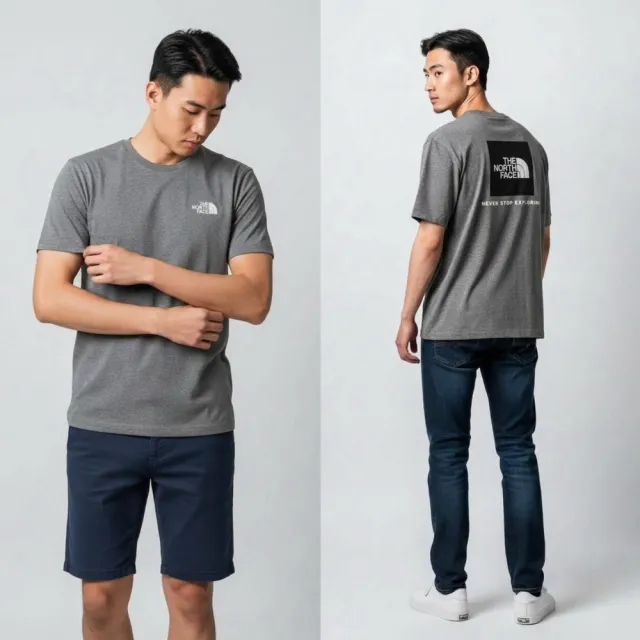 【The North Face】經典大標 The North Face 短T 純棉 圓領 短袖 T恤 TNF Box Logo北臉 上衣 @2031