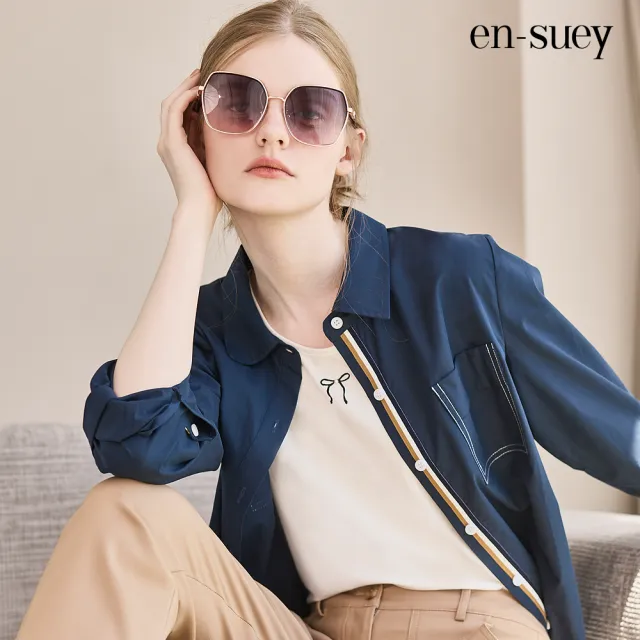 【en-suey 銀穗】蝴蝶結無袖涼爽小背心-女
