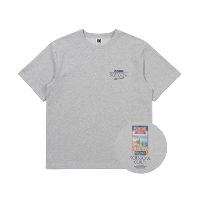 【KODAK Apparel】柯達 中性 短袖T恤 RGB 涼感短袖T恤 MELANGE GRAY 麻灰 金惠奫同款 / KB602012MGR