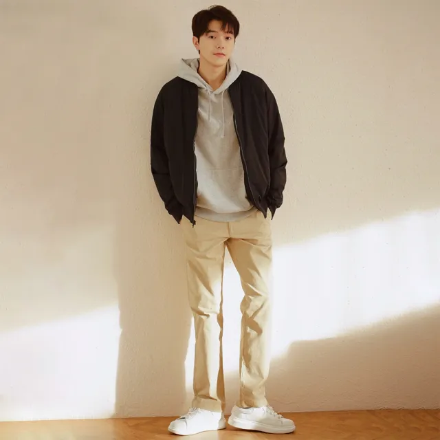 【GAP】男裝 棉質微彈直筒卡其褲-多色任選(500359)