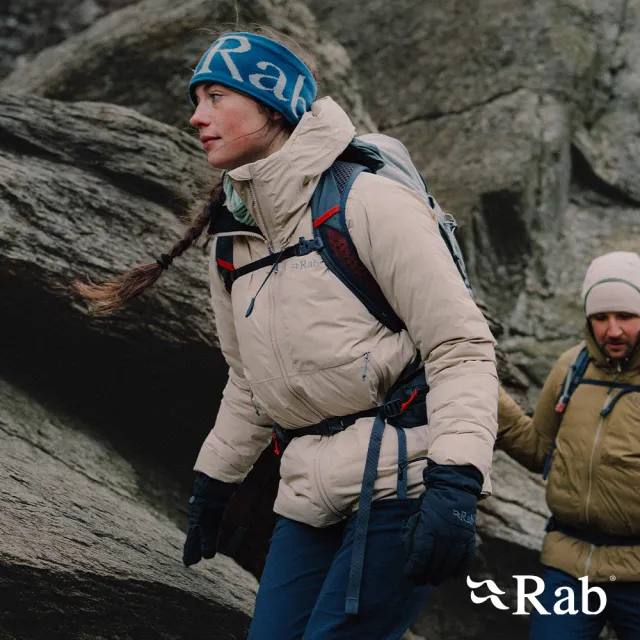 【RAB】Microlight Shield Jacket Wmns 二合一防風防水羽絨連帽外套 女款 深鵝卵石白 #QDC08