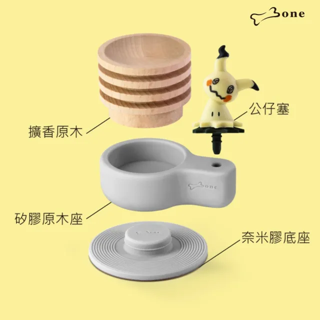 【Bone 蹦克】寶可夢 車用擴香台 (迷你擴香/香氛/擴香木/擴香/療癒公仔/送禮首選)