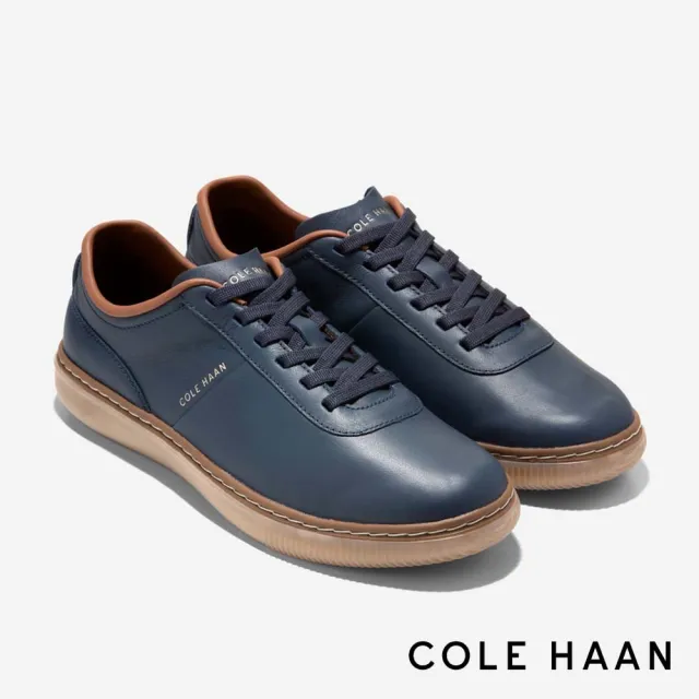 【Cole Haan】GRANDPRO PACKWELL SNEAKERS 真皮休閒鞋 男款寬楦 海軍藍(C44753)