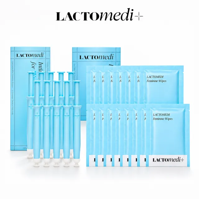 【LACTOMEDI】益生菌調理女性私密護理凝膠10支+清潔濕紙巾15抽