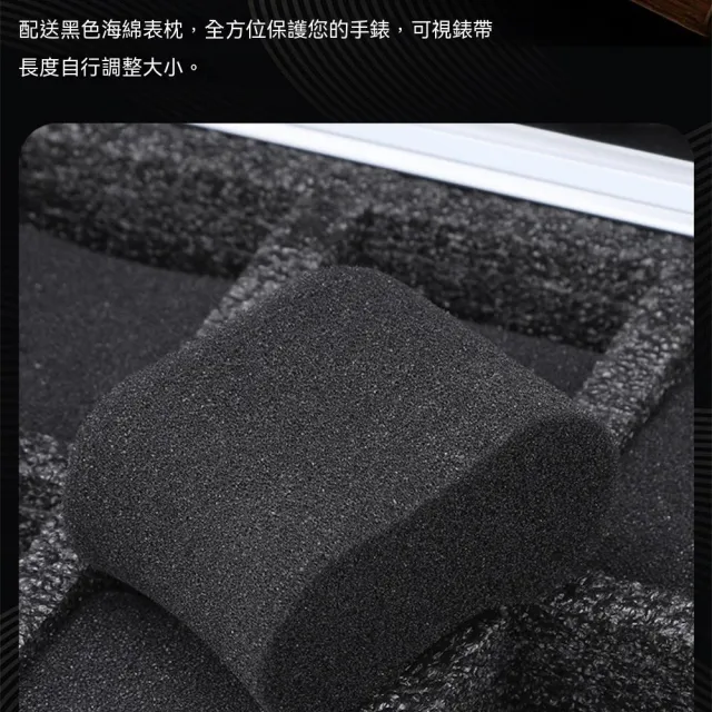 嶼川 手錶盒 收納盒 手錶收納盒 展示盒 金屬鎖扣+手提握把 鋁合金 防摔抗壓 防磕碰（18容量）