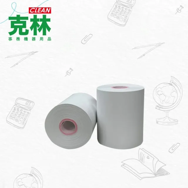 【CLEAN 克林】100捲裝 感熱紙捲 37mm×31mm(太陽神 招財 計程車機用 POS熱感紙 收據紙 計費表 感熱紙)