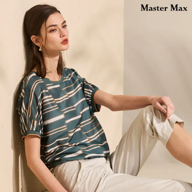 【Master Max】絲棉舒適線條短袖上衣(8617113)