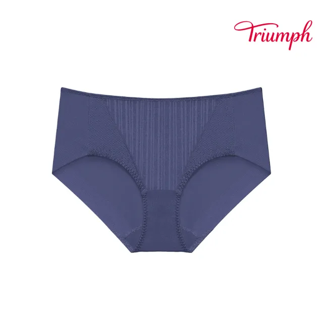 【Triumph 黛安芬】風格自在系列 涼感無痕中腰平口內褲(高貴藍)