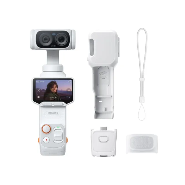 【Insta360】Luna Ultra 旗艦雙鏡頭雲台相機 標準套裝 月光白
