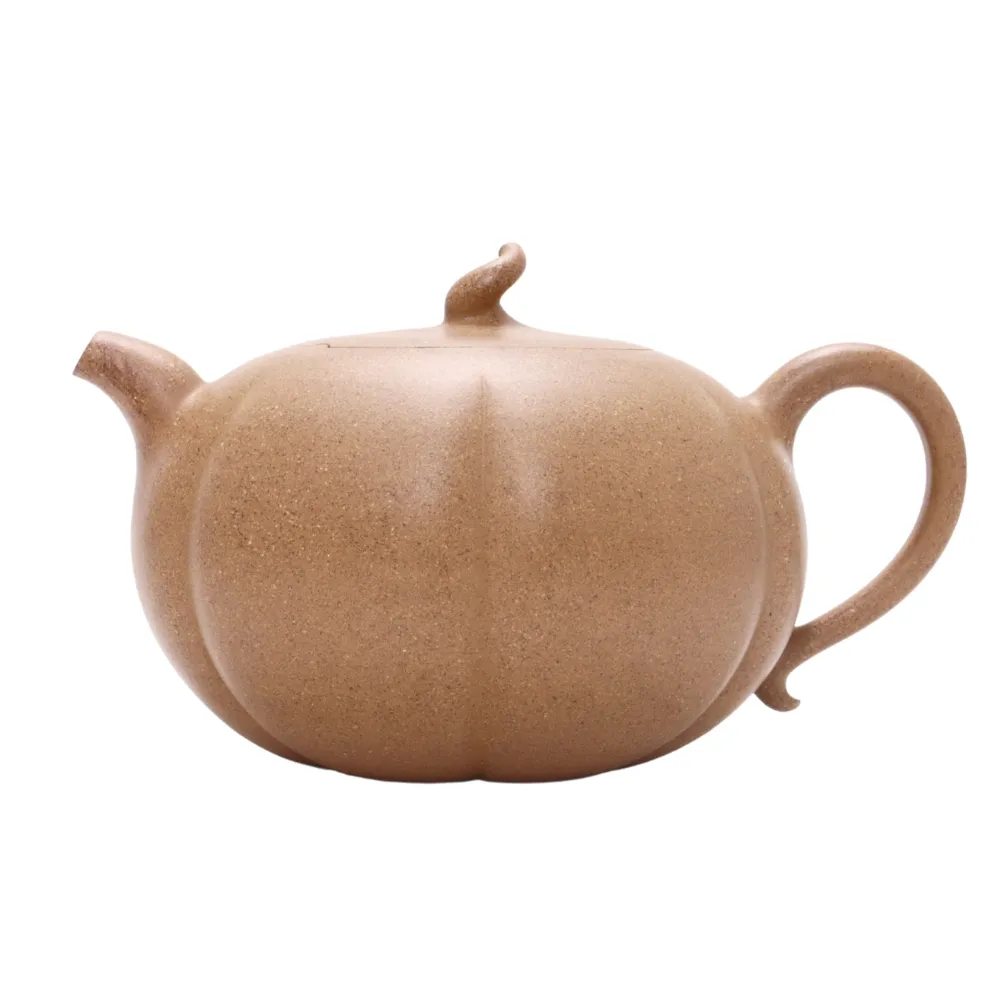 ※中国古美術/朱泥南瓜鼠紋茶壺/(底款有り) 唐泉茗茶】段泥素心南瓜壺(中國工藝美術大師林靖崧精品紫砂壺) - momo