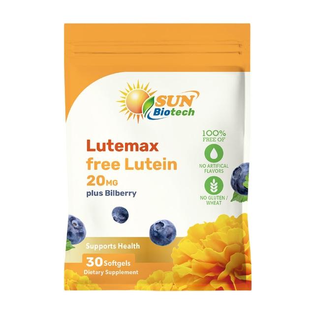 【Sun 日落恩賜】Lutemax游離型葉黃素20mg+山桑子軟膠囊(30粒/袋)