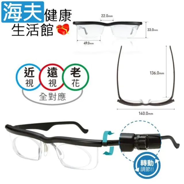 【海夫健康生活館】配適比可調節焦距眼鏡(未滅菌) RH-HEF Presby可調焦距眼鏡 3色任選1入(ZHMY2424)