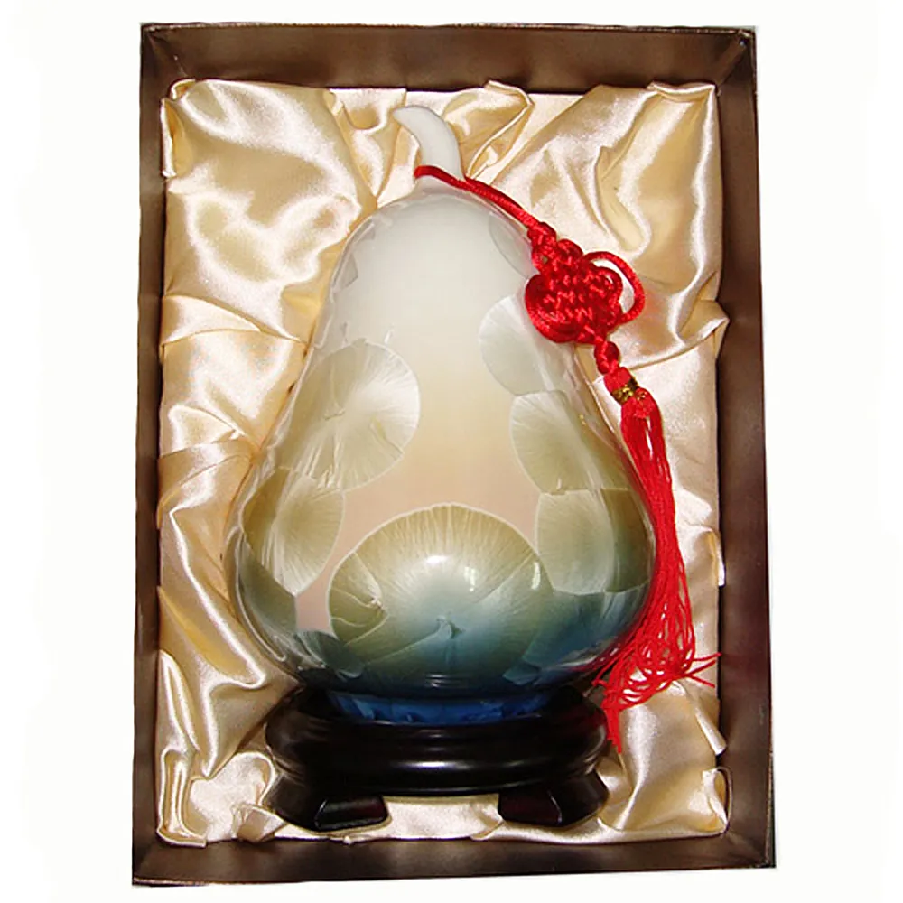 開運陶源】聚寶盆葫蘆甕結晶釉瓷器寓意福祿壽-台灣首席結晶釉大師彭