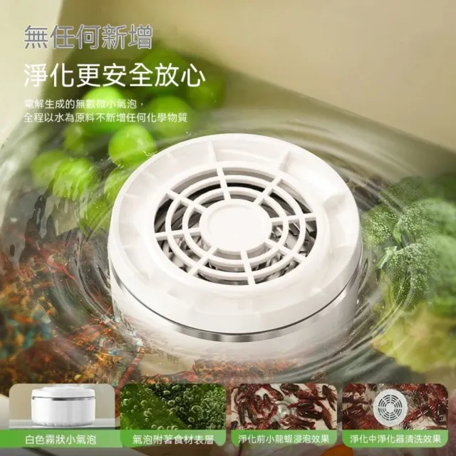 YA STUDIO 果蔬清洗機 家用洗菜機器 食材清洗機 深層淨化農藥殘留清洗機 蔬菜果蔬凈化機