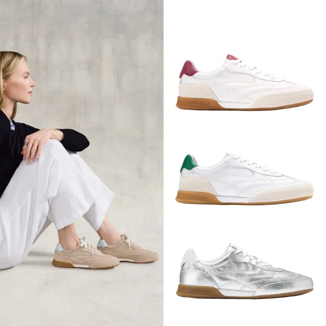 【Cole Haan】GRANDPRO TURF 2.0 真皮休閒鞋 女款寬楦 共三色