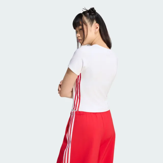 【adidas 愛迪達】Dce Jaqd Tee 女 T恤 運動上衣 休閒短袖 白(KZ4205)