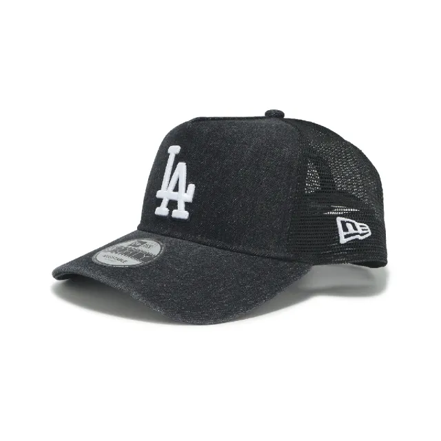 【NEW ERA】棒球帽 940 AF Washed Denim 卡車帽 洛杉磯道奇 黑 丹寧 NE60834087
