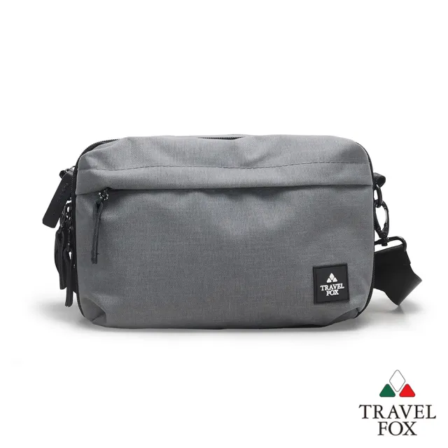 【TRAVEL FOX 旅狐】BLACK SERIES 男包/女包 輕質感風潮防潑水側背包 (TB808-13 灰色)