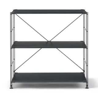【MUJI 無印良品】SUS鋼製層架組/深灰/寬/小 (大型家具配送)