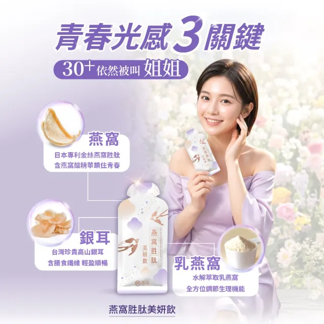 【芳茲】燕窩胜肽美妍飲彩盒款10包_官方直營/28ml/常溫