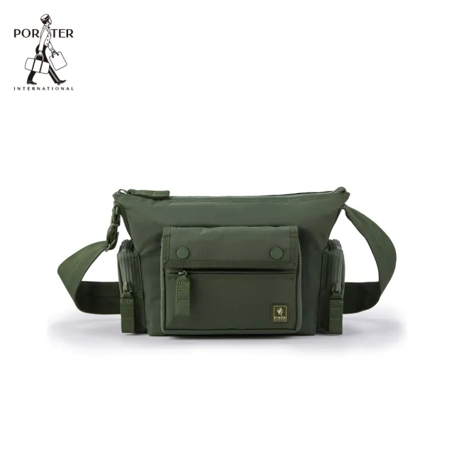 【PORTER INTERNATIONAL】穩定步調ANCHOR斜背包-S(森林綠)