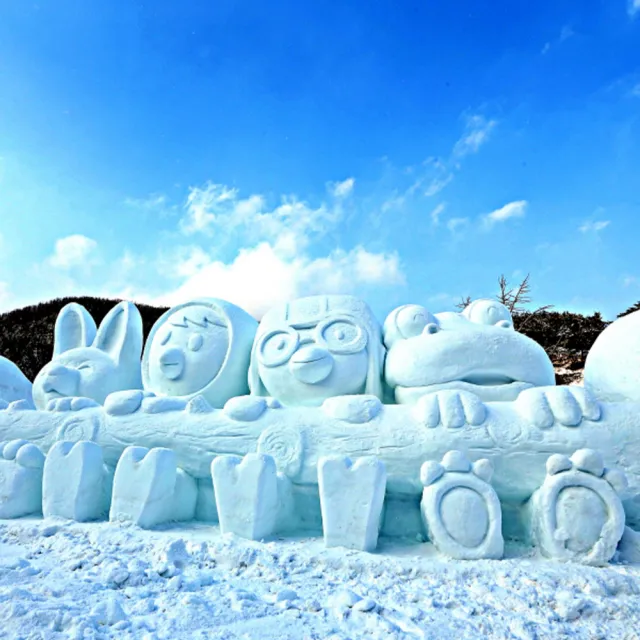 寒假春節-韓國清易玩雪趣五日★冰釣節、滑雪場滑雪、七甲山冰柱節、景福宮、塗鴉秀(早去晚回足五天)