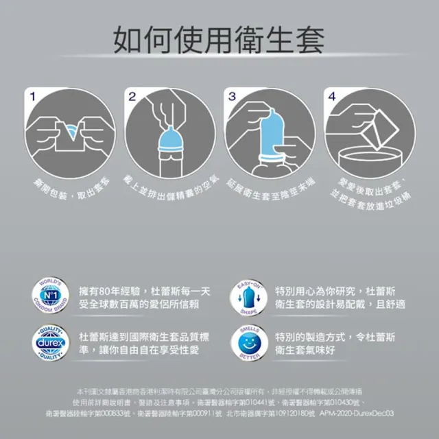 【Durex 杜蕾斯】超薄裝更薄型保險套 10入/盒