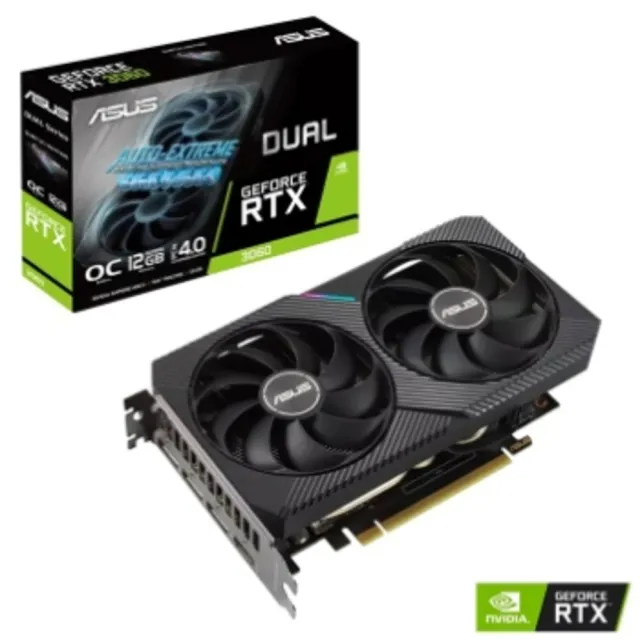 【ASUS 華碩】Dual GeForce RTX3060 V2-OC-12GB 顯示卡(魔物獵人適用)