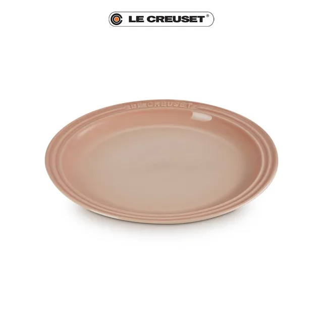 【Le Creuset】瓷器圓盤 23cm(卡布奇諾/加勒比海藍 2色選1)