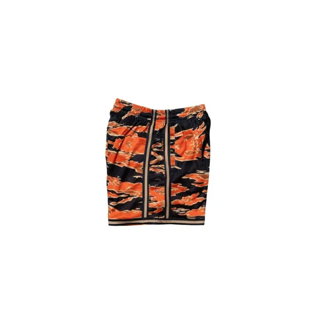 【BAIVS】Camo Mesh Shorts Dune Tiger 男 球褲 短褲 橘 黑(BMSC631D)