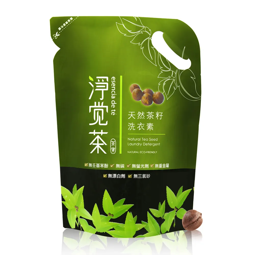 【TEAPOWER 茶寶】淨覺茶 天然茶籽洗衣素補充包1800mL 4入組