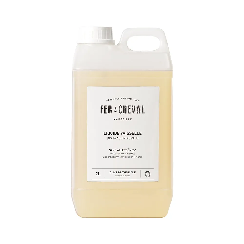 【Fer a Cheval 法拉夏】馬賽皂洗碗精2L(環境友善/護手配方/除髒汙油膩/敏弱肌適用)