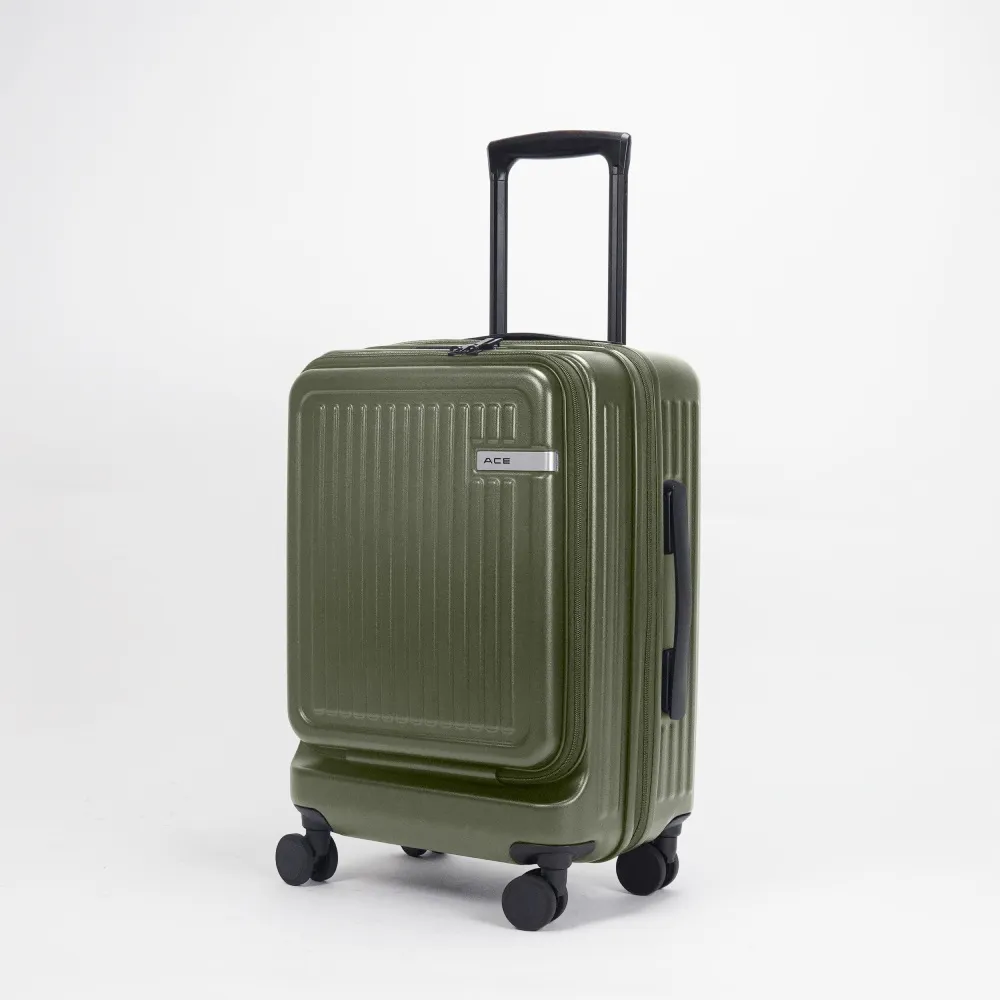 ACE BAGS＆LUGGAGE】21吋JOLLY2 前開式可擴充直紋登機箱(多色可選05026