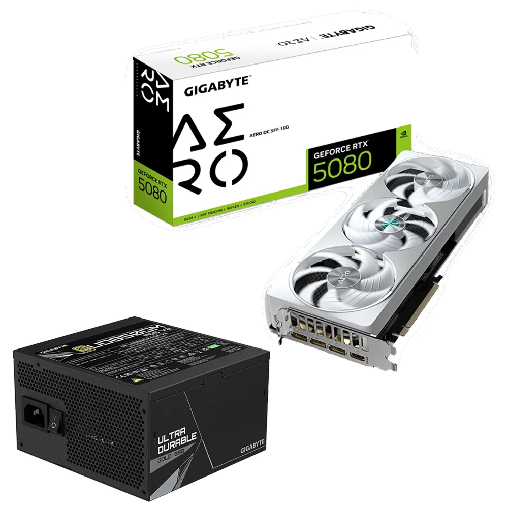 【技嘉】顯卡+電源組★GeForce RTX 5080 AERO OC SFF 16G 顯示卡+技嘉UD850GM PG5 V2 850W金牌電源