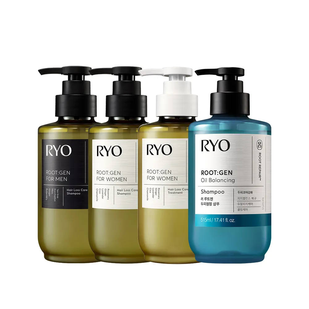 【RYO 呂】官方直營 ROOTGEN強韌蘊髮洗髮精/護髮膜 515ml(男性專用/女性專用/零油感平衡控油)