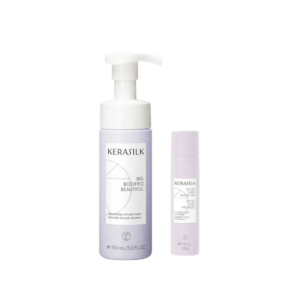 【KERASILK】自然蓬蓬修容泡泡150ml☆絲馭洸髮妝造型系列(所有髮性及髮質適用/自然定型/豐厚感提升/禮物)