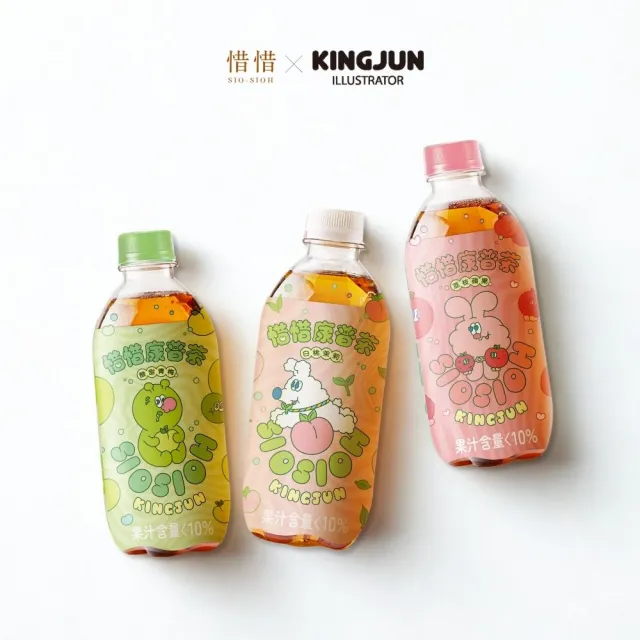 【惜惜】康普茶氣泡飲420mlx2箱(共48入;荔枝蘋果/酸甜青梅/白桃綠茶)