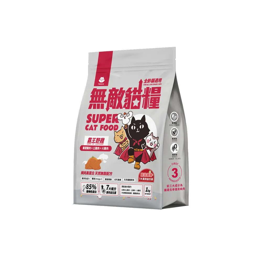 【ParkCat 無敵貓糧】霸王野雞1kg(貓飼料、貓糧)