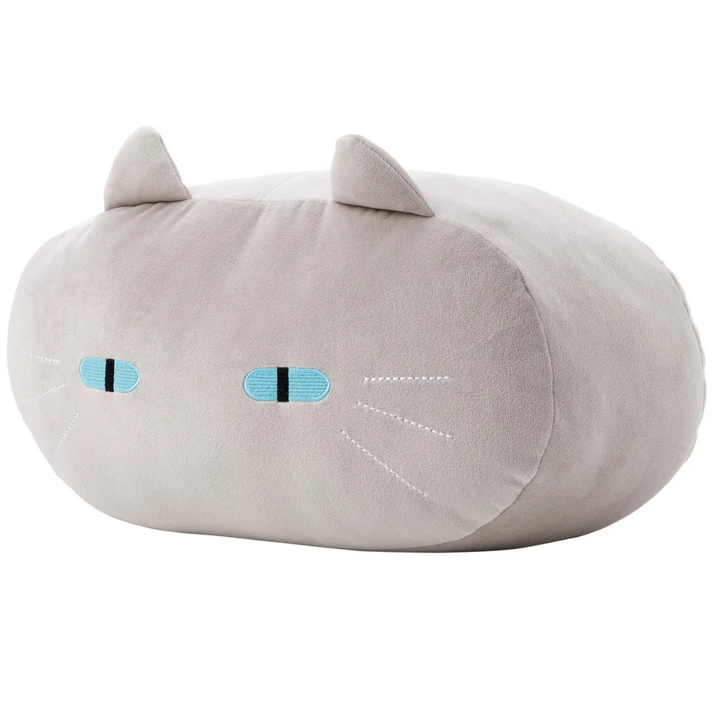 【NITORI 宜得利家居】QQ靠墊 MOCHIMOCHI 灰貓 SC142(QQ靠墊 灰貓 MOCHIMOCHI)