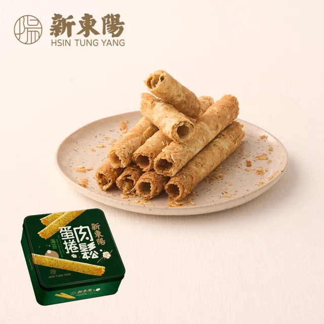 【新東陽】原味/海苔肉鬆蛋捲禮盒2盒組(贈提袋)伴手禮/送禮/年節禮盒