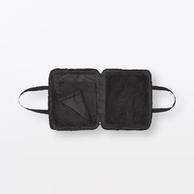 【MUJI 無印良品】可折疊撥水加工旅用波士頓包(75L用) 高34×寬44×厚26公分