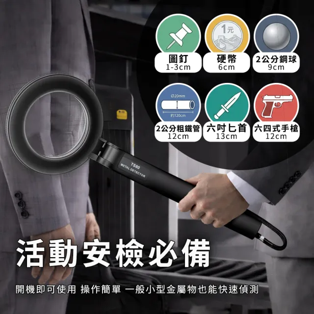 【職人工具】185-MF80 手持式金屬探測器 硬幣金屬檢測 金屬探測儀 探測器 探測棒 探測手機 掃描探測儀器