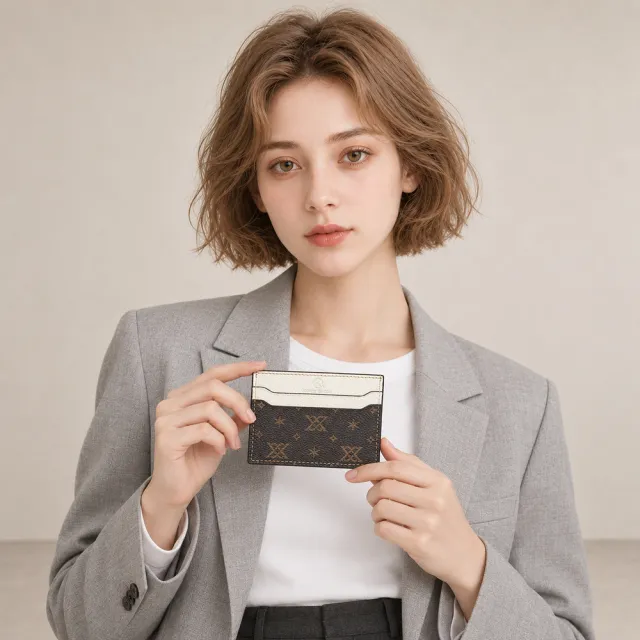 【KAYLEE TAYLOR】雙11 白色卡夾 帆布錢包 日常卡夾 錢包 卡包 卡夾 鈔票收納 送女友 卡片夾