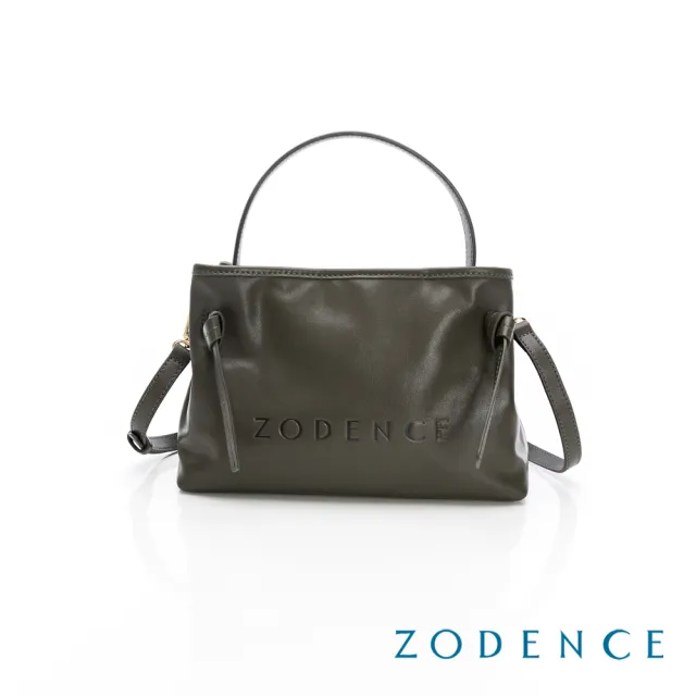 【ZODENCE 佐登司】COLETTE植鞣真皮綁帶造型手提斜背包-多色(肩背包/商務女包)