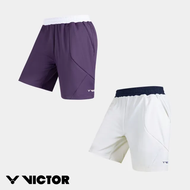 【VICTOR 勝利體育】VICTOR 安東森專屬系列 II 針織運動短褲 中性款 R-602AA (J/L 夜幕紫/極境白)