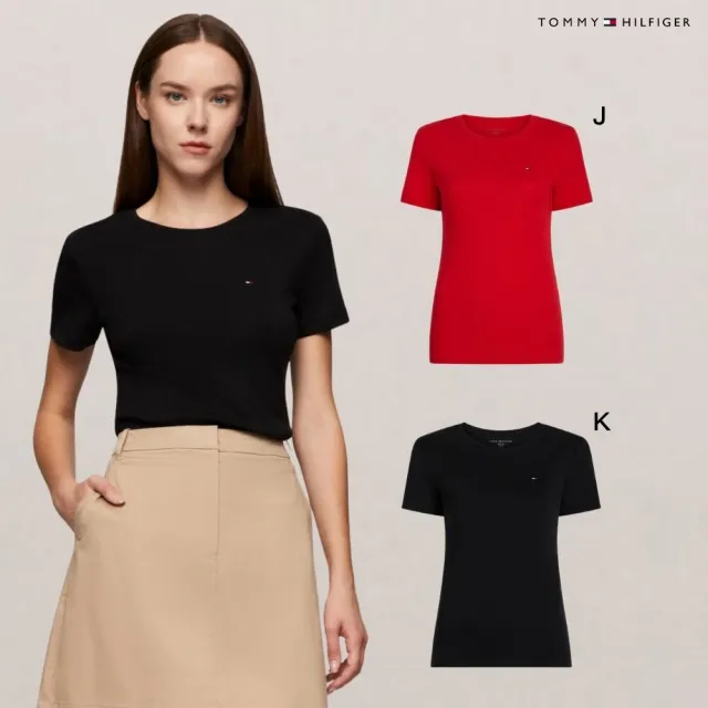 【TOMMY HILFIGER】官方旗艦館 男女短t 夏季T恤 圓領 V領