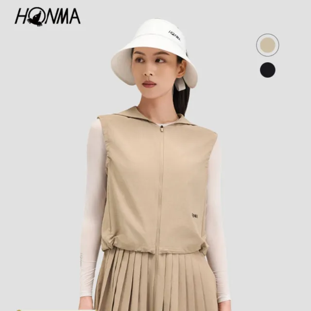 【HONMA 本間高爾夫】女款百摺連衣裙 2026春夏款 日本高爾夫專業品牌(XS~L 棕色/黑色 HWMX903R241)