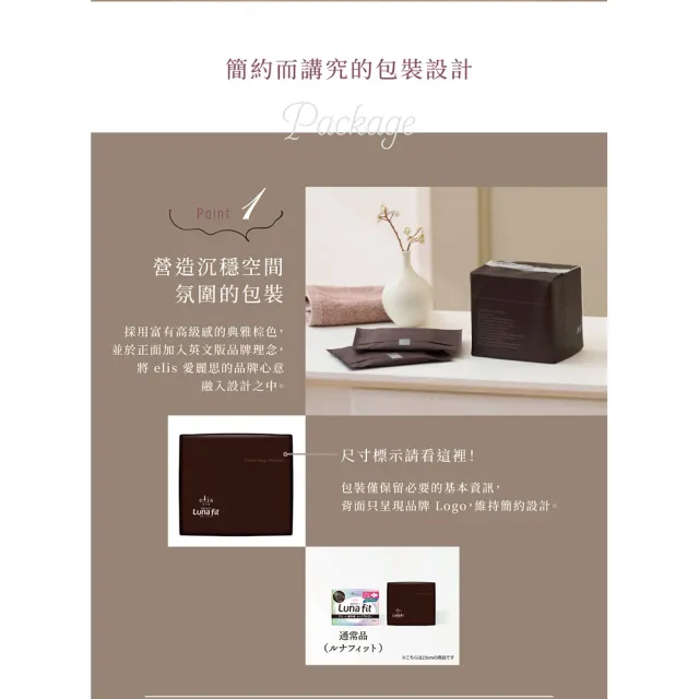 【日本大王】elis愛麗思Lunafit超薄款 經典黑色6入組 (衛生棉 102-120片)