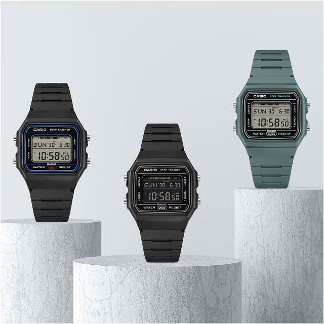 【CASIO 卡西歐】藍芽連線輕巧纖薄經典款電子錶-3款可選 雙11 送禮(F-B100W系列)